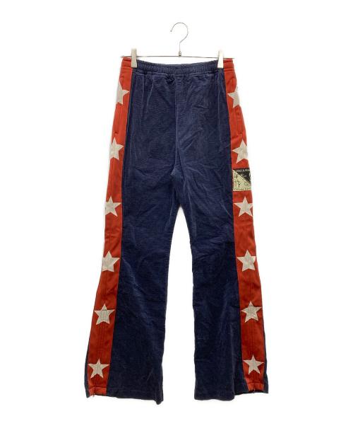 KAPITAL（キャピタル）KAPITAL (キャピタル) 11Wストレッチコーデュロイ トラックパンツ ネイビー×レッド サイズ:2の古着・服飾アイテム