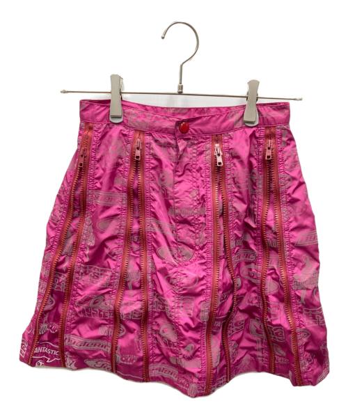 histerics（ヒステリックス）histerics (ヒステリックス) ジップミニスカート ピンク サイズ:Sの古着・服飾アイテム