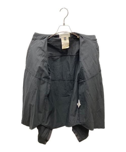 HAENGNAE（ヘンネ）HAENGNAE (ヘンネ) フリルショルダーシャツブラウス ブラック サイズ:Freeの古着・服飾アイテム