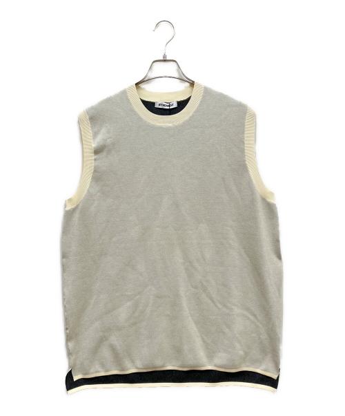 ATTACHMENT（アタッチメント）ATTACHMENT (アタッチメント) ニットベスト アイボリー サイズ:2 未使用品の古着・服飾アイテム