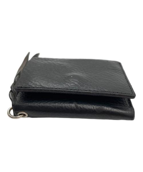 CALEE（キャリー）CALEE (キャリー) PLANE LEATHER MULTI WALLET STUDS CHARM スタッズチャーム付きレザーウォレット ブラックの古着・服飾アイテム