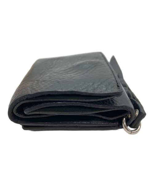 CALEE（キャリー）CALEE (キャリー) PLANE LEATHER MULTI WALLET STUDS CHARM スタッズチャーム付きレザーウォレット ブラックの古着・服飾アイテム