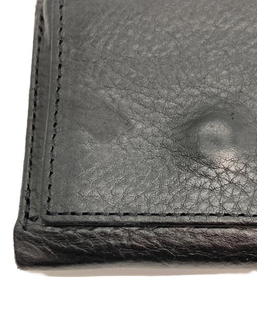 CALEE（キャリー）CALEE (キャリー) PLANE LEATHER MULTI WALLET STUDS CHARM スタッズチャーム付きレザーウォレット ブラックの古着・服飾アイテム