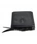 CALEE (キャリー) PLANE LEATHER MULTI WALLET STUDS CHARM スタッズチャーム付きレザーウォレット ブラック：13000円