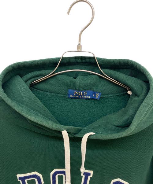 POLO RALPH LAUREN（ポロ・ラルフローレン）POLO RALPH LAUREN (ポロ・ラルフローレン) プルオーバーパーカー グリーン サイズ:LGの古着・服飾アイテム