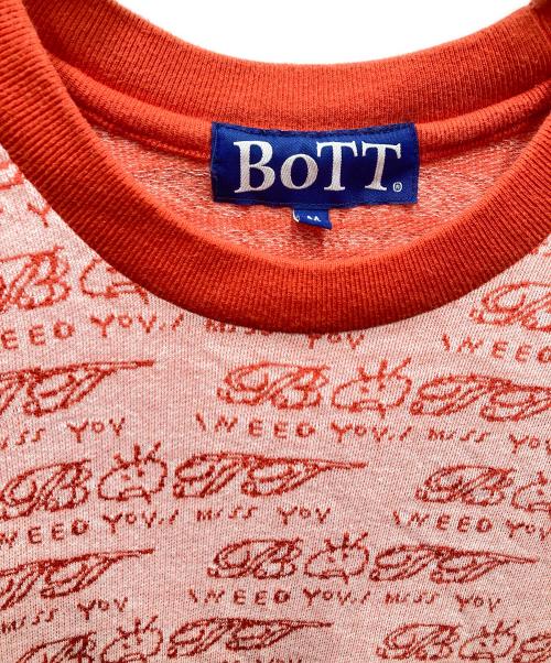 BoTT（ボット）BoTT (ボット) MISS YOU  JAQUARD TEE オレンジ サイズ:Mの古着・服飾アイテム