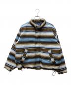 BoTTボット）の古着「Serape Bomber Jacket」｜ブラウン×ブルー