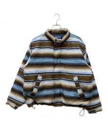 BoTT（ボット）の古着「Serape Bomber Jacket」｜ブラウン×ブルー