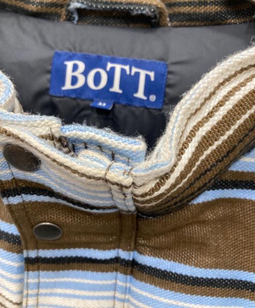 BoTT（ボット）BoTT (ボット) Serape Bomber Jacket ブラウン×ブルー サイズ:Mの古着・服飾アイテム