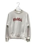 Champion×MoMAチャンピオン×モマ）の古着「MOMAデザインスウェット」｜グレー