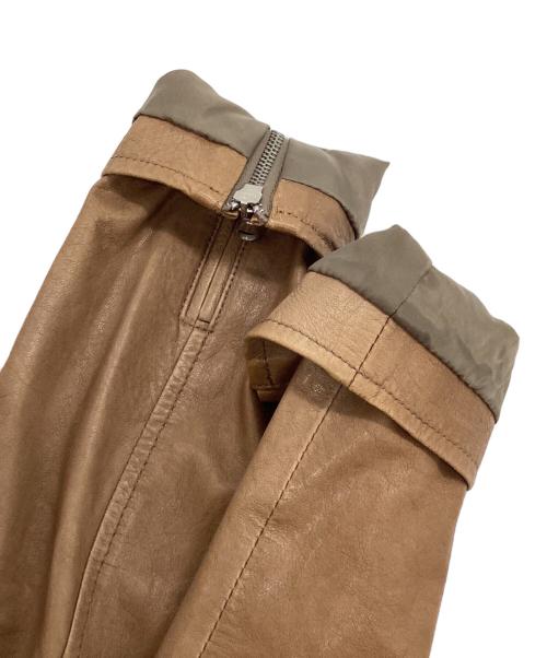 MUSHER（マーシャー）MUSHER (マーシャー) ライダースジャケット ブラウン サイズ:Sの古着・服飾アイテム