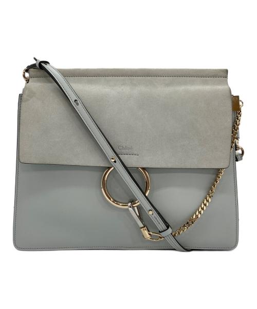 Chloe（クロエ）Chloe (クロエ) スウェード ショルダーバッグ 44L/FADED BLUE(フェードの古着・服飾アイテム