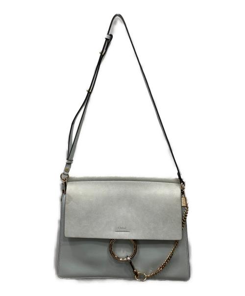 Chloe（クロエ）Chloe (クロエ) スウェード ショルダーバッグ 44L/FADED BLUE(フェードの古着・服飾アイテム
