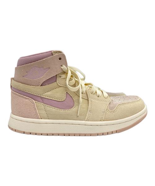 NIKE（ナイキ）NIKE (ナイキ) AIR JORDAN 1 ZOOM AIR CMFT ハイカットスニーカー ピンク×アイボリー サイズ:SIZE 23.5の古着・服飾アイテム