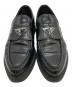 PRADA (プラダ) ブラッシュドレザー ローファー ブラック サイズ:SIZE 5 1/2：30000円