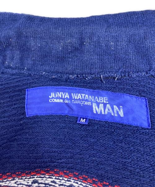 JUNYA WATANABE MAN（ジュンヤワタナベマン）JUNYA WATANABE MAN (ジュンヤワタナベマン) 03AW ノルディック柄ニットトラッカージャケット ネイビー サイズ:Mの古着・服飾アイテム