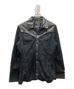 glambグラム）の古着「Western leather JKT ウエスタンレザージャケット」｜ブラック