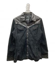 glamb（グラム）の古着「Western leather JKT ウエスタンレザージャケット」｜ブラック