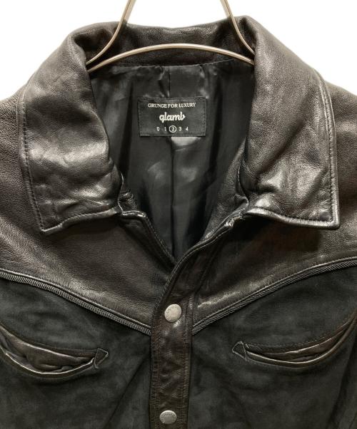 glamb（グラム）glamb (グラム) Western leather JKT ウエスタンレザージャケット ブラック サイズ:2の古着・服飾アイテム