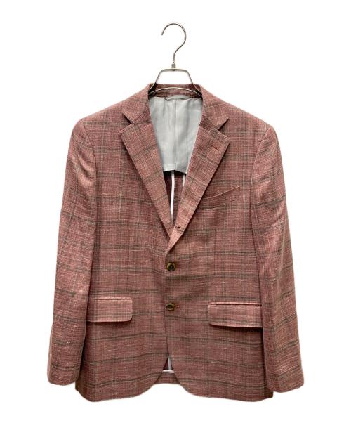MITSUMINE（ミツミネ）MITSUMINE (ミツミネ) Loro Piana サマーウール シルク テーラードジャケット レッド サイズ:SIZE Mの古着・服飾アイテム