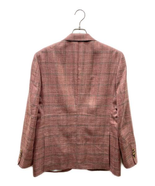 MITSUMINE（ミツミネ）MITSUMINE (ミツミネ) Loro Piana サマーウール シルク テーラードジャケット レッド サイズ:SIZE Mの古着・服飾アイテム