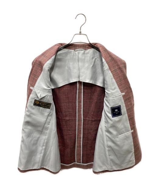 MITSUMINE（ミツミネ）MITSUMINE (ミツミネ) Loro Piana サマーウール シルク テーラードジャケット レッド サイズ:SIZE Mの古着・服飾アイテム