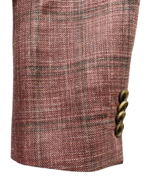 MITSUMINE（ミツミネ）MITSUMINE (ミツミネ) Loro Piana サマーウール シルク テーラードジャケット レッド サイズ:SIZE Mの古着・服飾アイテム