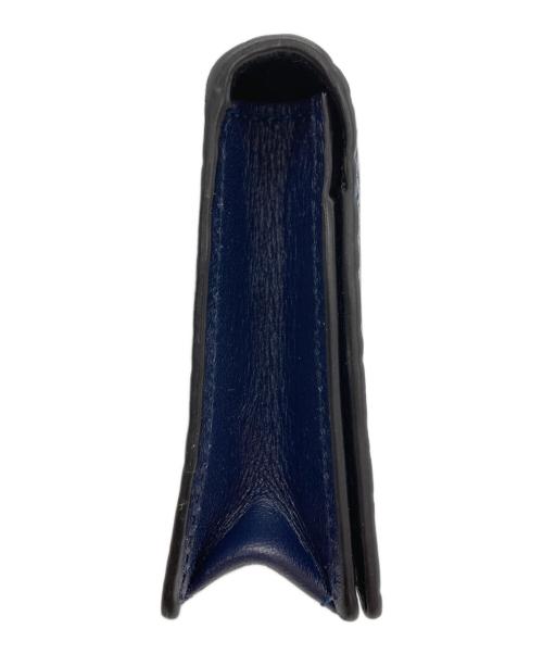 LOEWE（ロエベ）LOEWE (ロエベ) BUSINESS CARD HOLDER アナグラム レザー カードケース ネイビーの古着・服飾アイテム