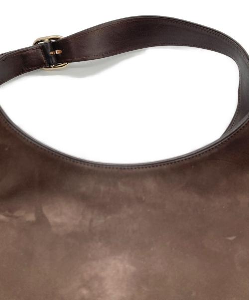 GUCCI（グッチ）GUCCI (グッチ) ニュージャッキー レザー セミショルダーバッグ ブラウンの古着・服飾アイテム