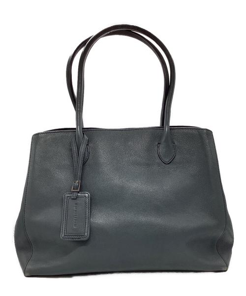 MOTHERHOUSE（マザーハウス）MOTHERHOUSE (マザーハウス) Rin Tote L レザートートバッグ ブルーの古着・服飾アイテム