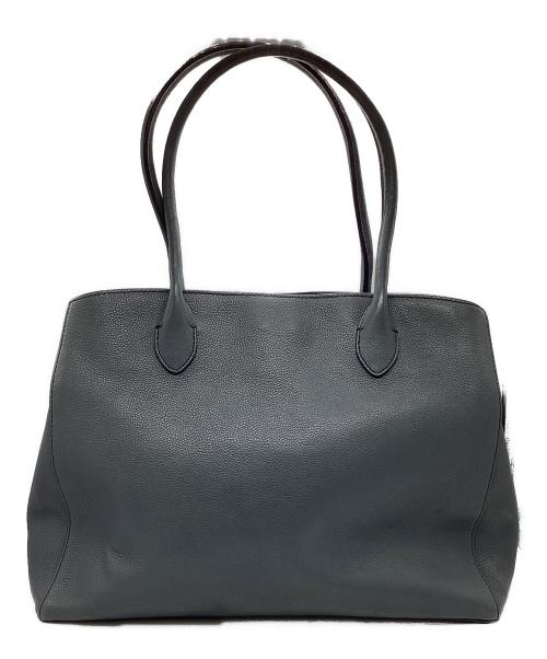 MOTHERHOUSE（マザーハウス）MOTHERHOUSE (マザーハウス) Rin Tote L レザートートバッグ ブルーの古着・服飾アイテム