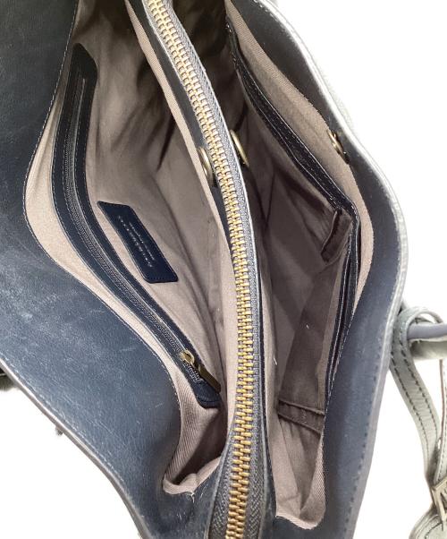MOTHERHOUSE（マザーハウス）MOTHERHOUSE (マザーハウス) Rin Tote L レザートートバッグ ブルーの古着・服飾アイテム