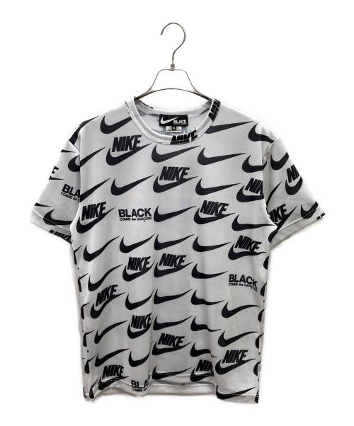 NIKE（ナイキ）NIKE (ナイキ) BLACK COMME des GARCONS (ブラックコムデギャルソン) プリントTシャツ ホワイト サイズ:XLの古着・服飾アイテム