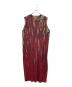 HOMME PLISSE ISSEY MIYAKE（オム プリッセ イッセイ ミヤケ）の古着「Red Grass Field Tunic」｜レッド