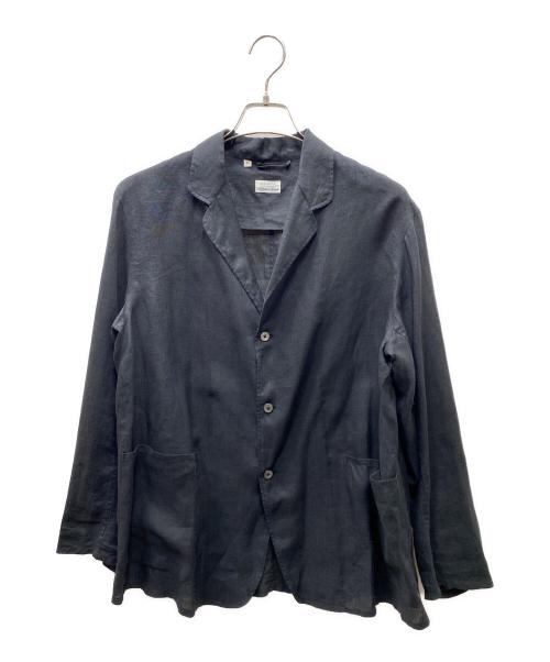 COMOLI（コモリ）COMOLI (コモリ) Salvatore Piccolo (サルヴァトーレ・ピッコロ) リネンテーラードジャケット ブラック サイズ:SIZE 44の古着・服飾アイテム