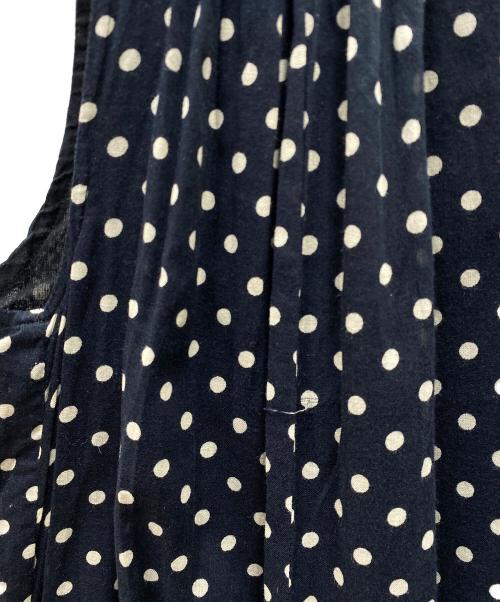 ne quittez pas（ヌキテパ）ne quittez pas (ヌキテパ) C.VOILE DOT PRINT SLEEVELESS DRESS ドットプリントノースリーブドレス ネイビー サイズ:SIZE Mの古着・服飾アイテム