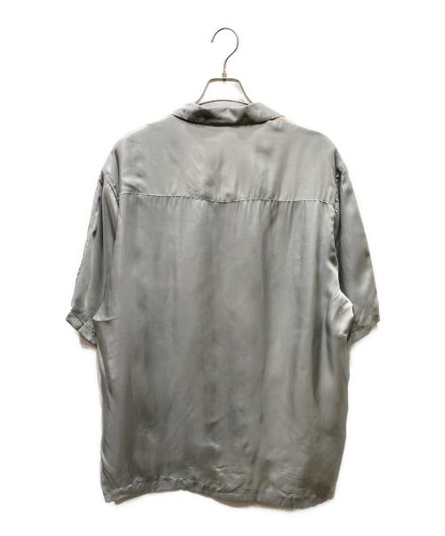 DAIRIKU（ダイリク）DAIRIKU (ダイリク) JUST AN IDEA DAIRIKU Photo Open Collar Shirt 半袖シャツ グレー サイズ:SIZE Mの古着・服飾アイテム