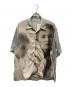 DAIRIKU（ダイリク）の古着「DAIRIKU Photo Open Collar Shirt 半袖シャツ」｜グレー