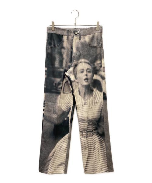 DAIRIKU（ダイリク）DAIRIKU (ダイリク) JUST AN IDEA Last Printed Pressed Pants パンツ グレー×ブラック サイズ:SIZE Sの古着・服飾アイテム