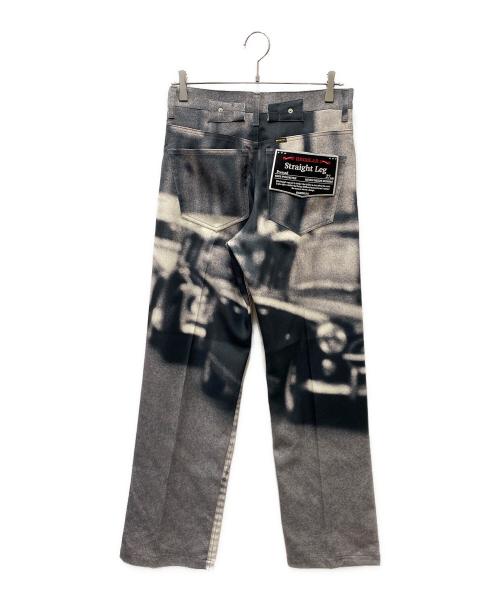 DAIRIKU（ダイリク）DAIRIKU (ダイリク) JUST AN IDEA Last Printed Pressed Pants パンツ グレー×ブラック サイズ:SIZE Sの古着・服飾アイテム
