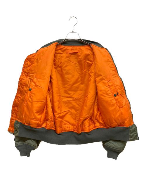 ALPHA（アルファ）ALPHA (アルファ) MA-1ジャケット グリーン サイズ:LARGEの古着・服飾アイテム