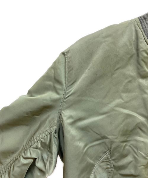 ALPHA（アルファ）ALPHA (アルファ) MA-1ジャケット グリーン サイズ:LARGEの古着・服飾アイテム