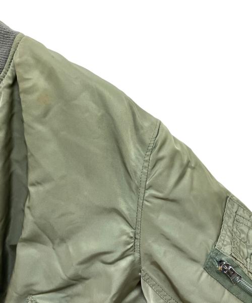ALPHA（アルファ）ALPHA (アルファ) MA-1ジャケット グリーン サイズ:LARGEの古着・服飾アイテム