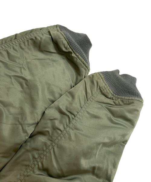 ALPHA（アルファ）ALPHA (アルファ) MA-1ジャケット グリーン サイズ:LARGEの古着・服飾アイテム