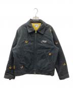 FELTフェルト）の古着「BUTTERFLY GARDEN JACKET バタフライガーデンジャケット」｜ブラック