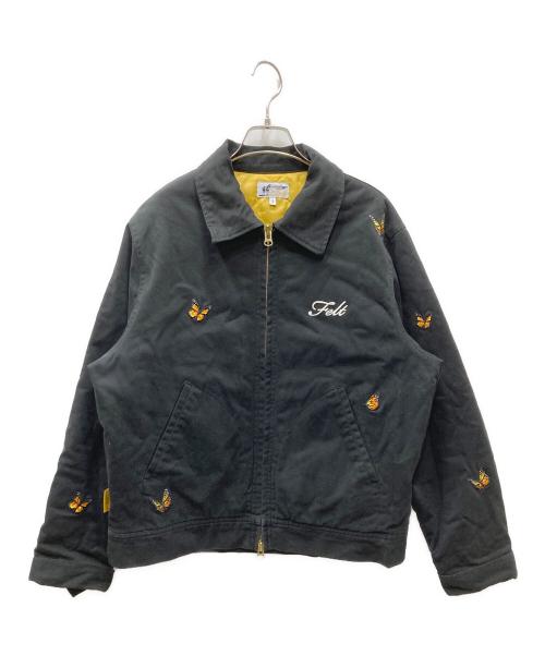 FELT（フェルト）FELT (フェルト) BUTTERFLY GARDEN JACKET バタフライガーデンジャケット ブラック サイズ:Sの古着・服飾アイテム