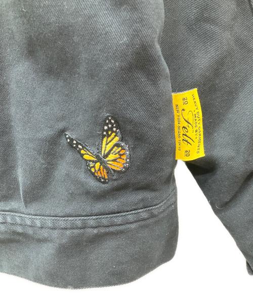 FELT（フェルト）FELT (フェルト) BUTTERFLY GARDEN JACKET バタフライガーデンジャケット ブラック サイズ:Sの古着・服飾アイテム