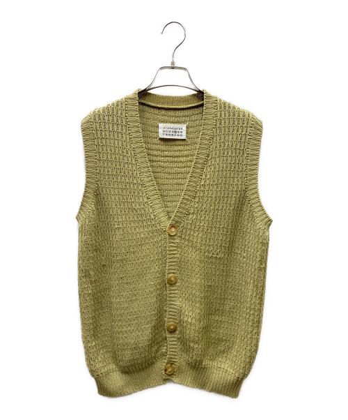 Maison Margiela（メゾンマルジェラ）Maison Margiela (メゾンマルジェラ) ニットベスト ベージュ サイズ:SIZE Sの古着・服飾アイテム