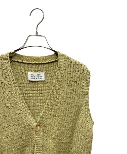 Maison Margiela（メゾンマルジェラ）Maison Margiela (メゾンマルジェラ) ニットベスト ベージュ サイズ:SIZE Sの古着・服飾アイテム
