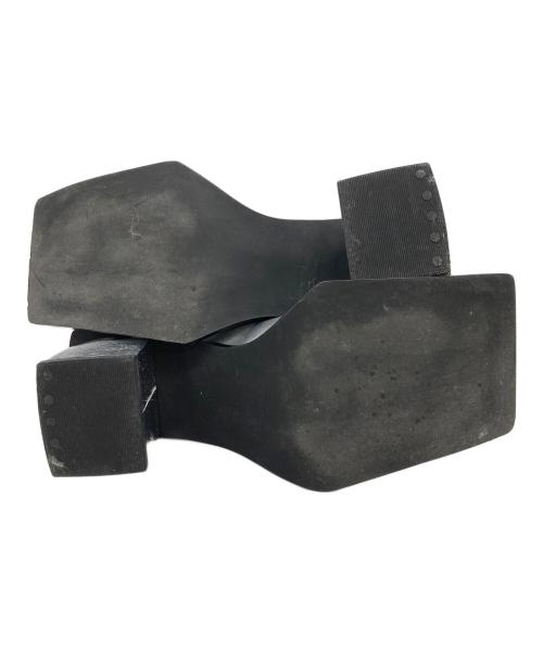 UN3D.（アンスリード）UN3D. (アンスリード) WIDE SQUARE SHORT BOOTS ワイドスクエアショートブーツ グレー サイズ:36の古着・服飾アイテム